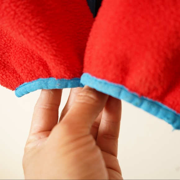 Vintage Patagonia Fleece Full Zip Jacket Size Small Red USA Made - Picture 4 of 11